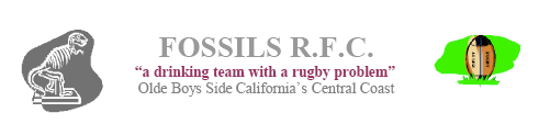 Fossils R.F.C. — a drinking team with a rugby problem · Olde Boys Side California's Central Coast
